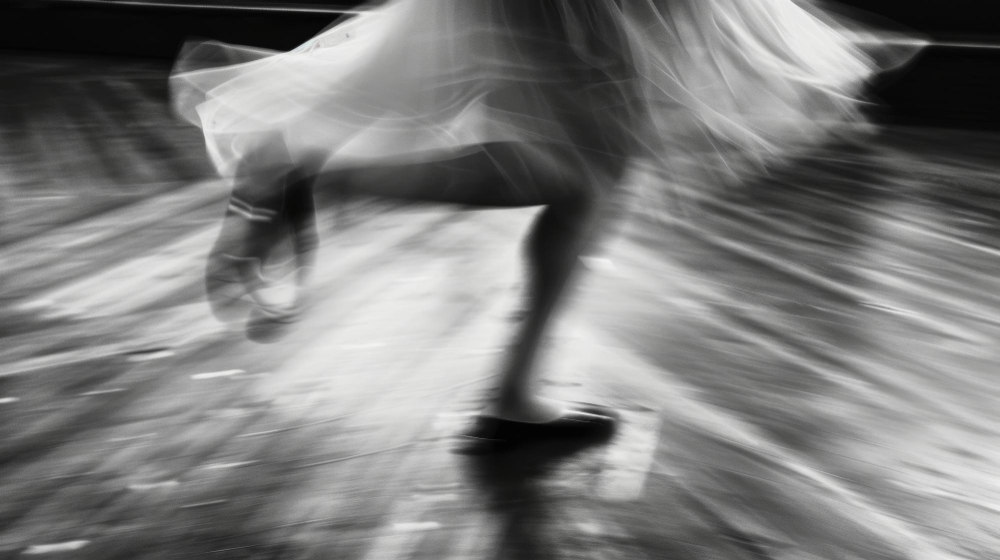 Abstract black and white dance photography